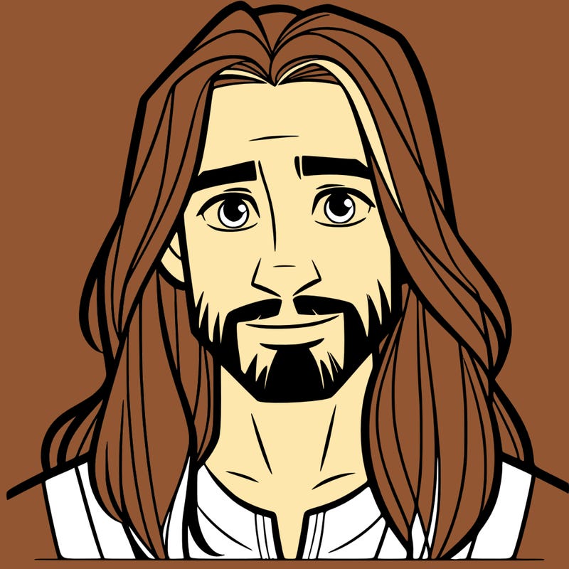 man with long hair