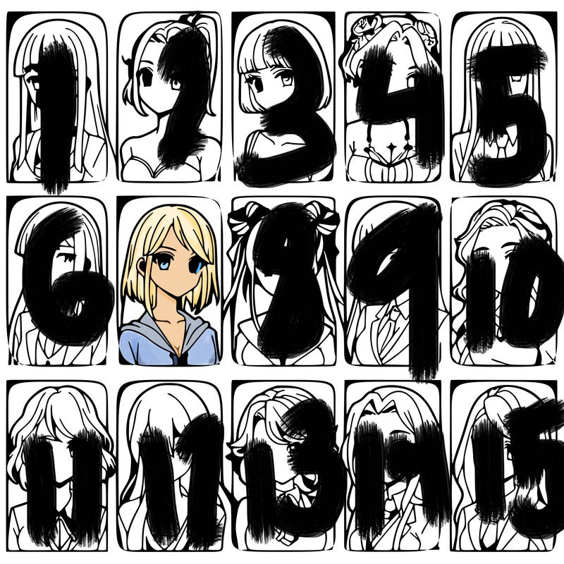 girls that look diffrent anime