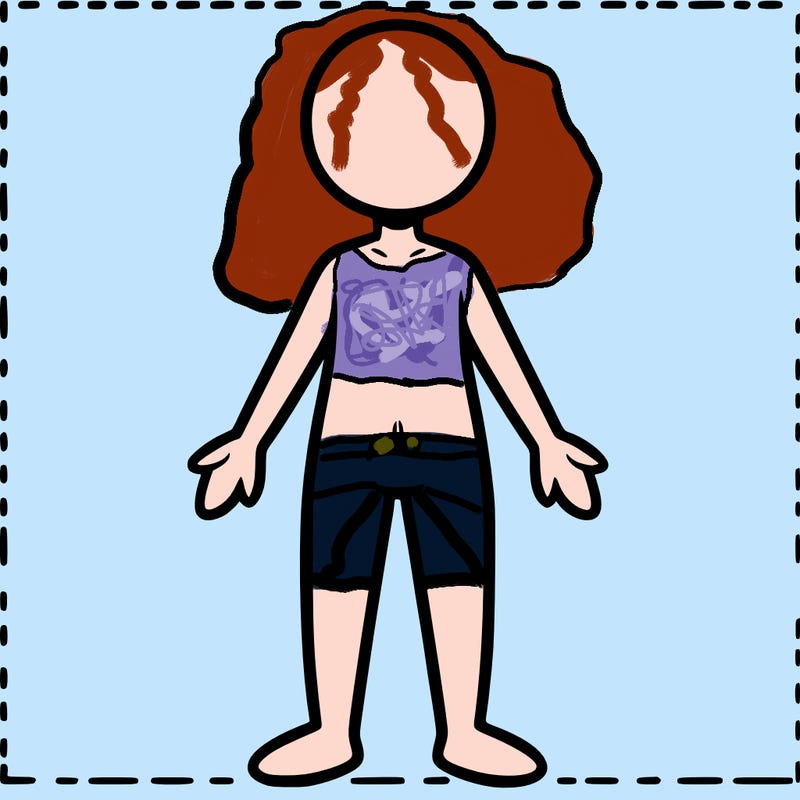 a blank body