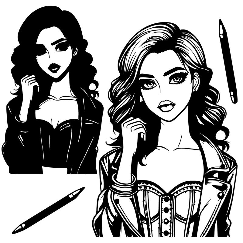 realistic fashion girl