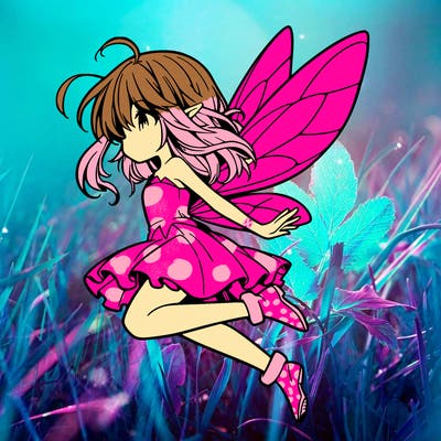 manga fairy flying