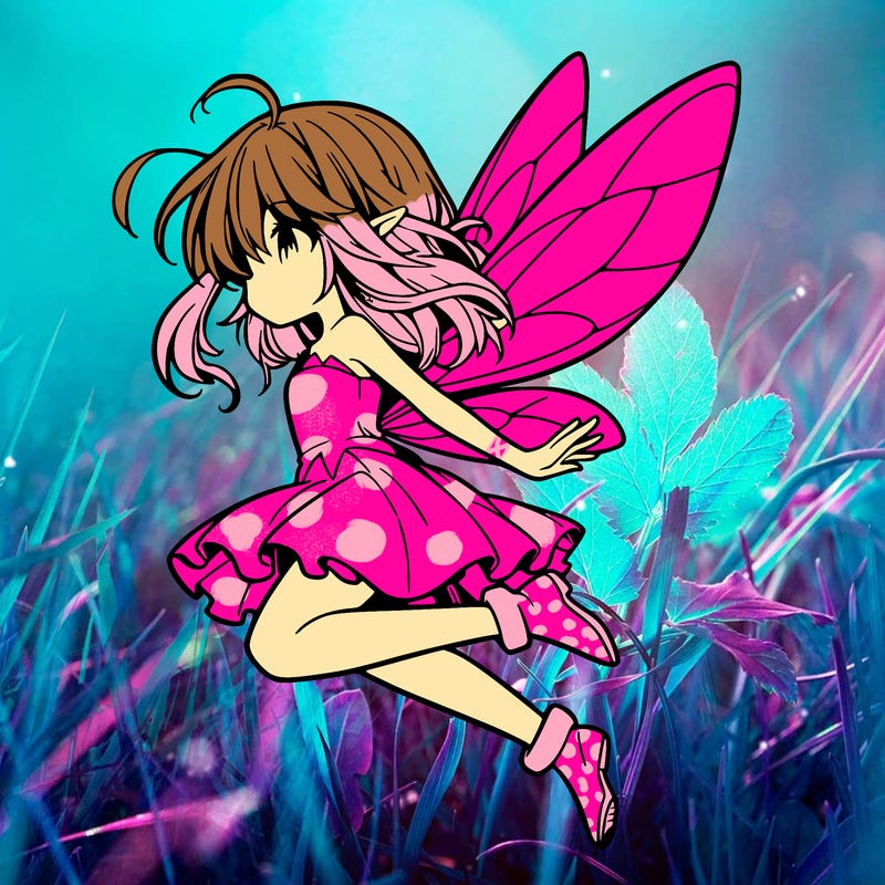 manga fairy flying