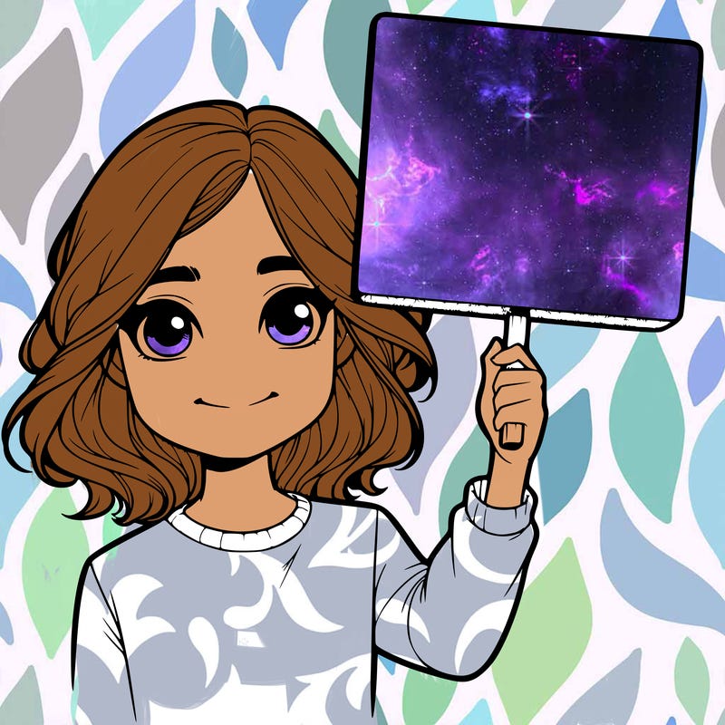 realistic girl holding up a sign