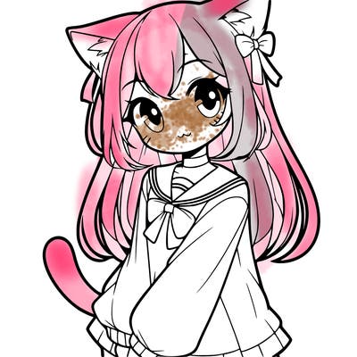 cat anime girl