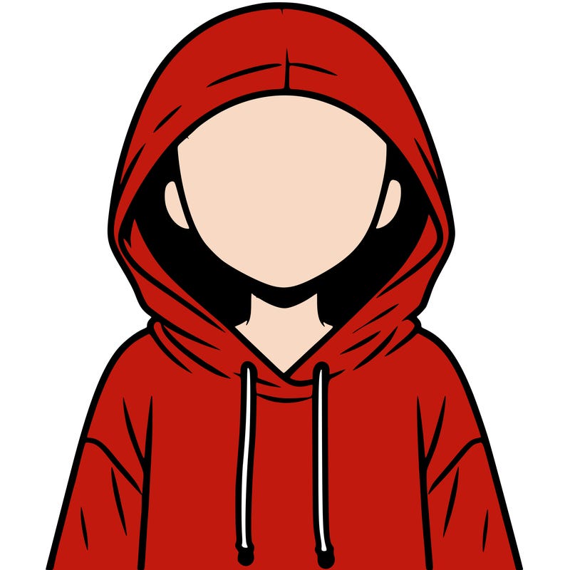 faceless girl in hoodie