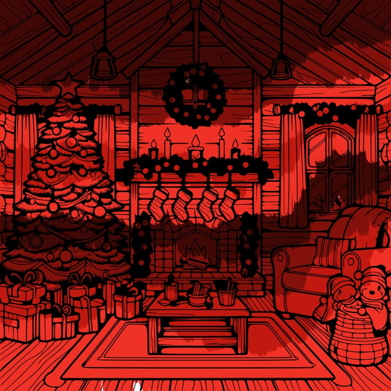 christmas house interior