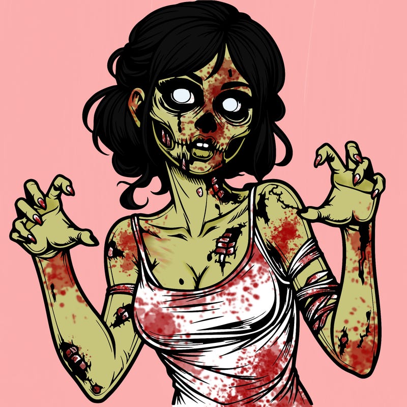 realistic zombie girl