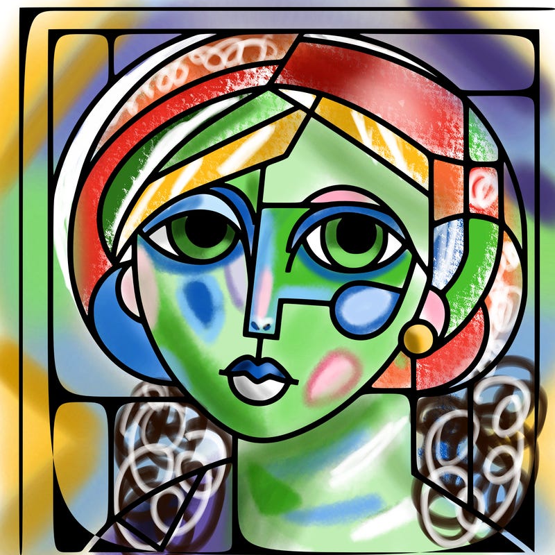 picasso 's blue girl painting
