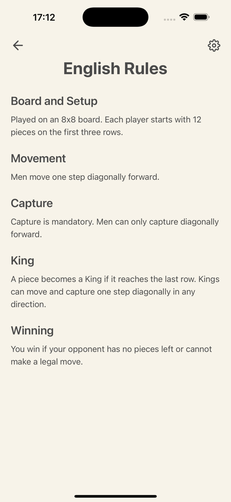 Checkers Pro 7 in 1 - Regeln und Spielanleitung für englische Damespiele