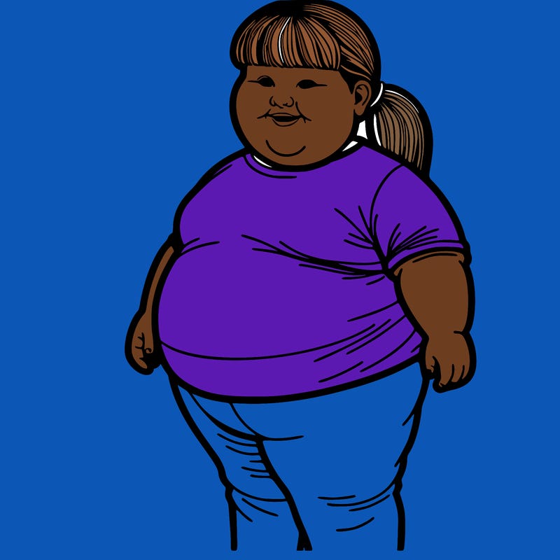 fat girl realistic