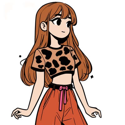 girl in a cute crop top