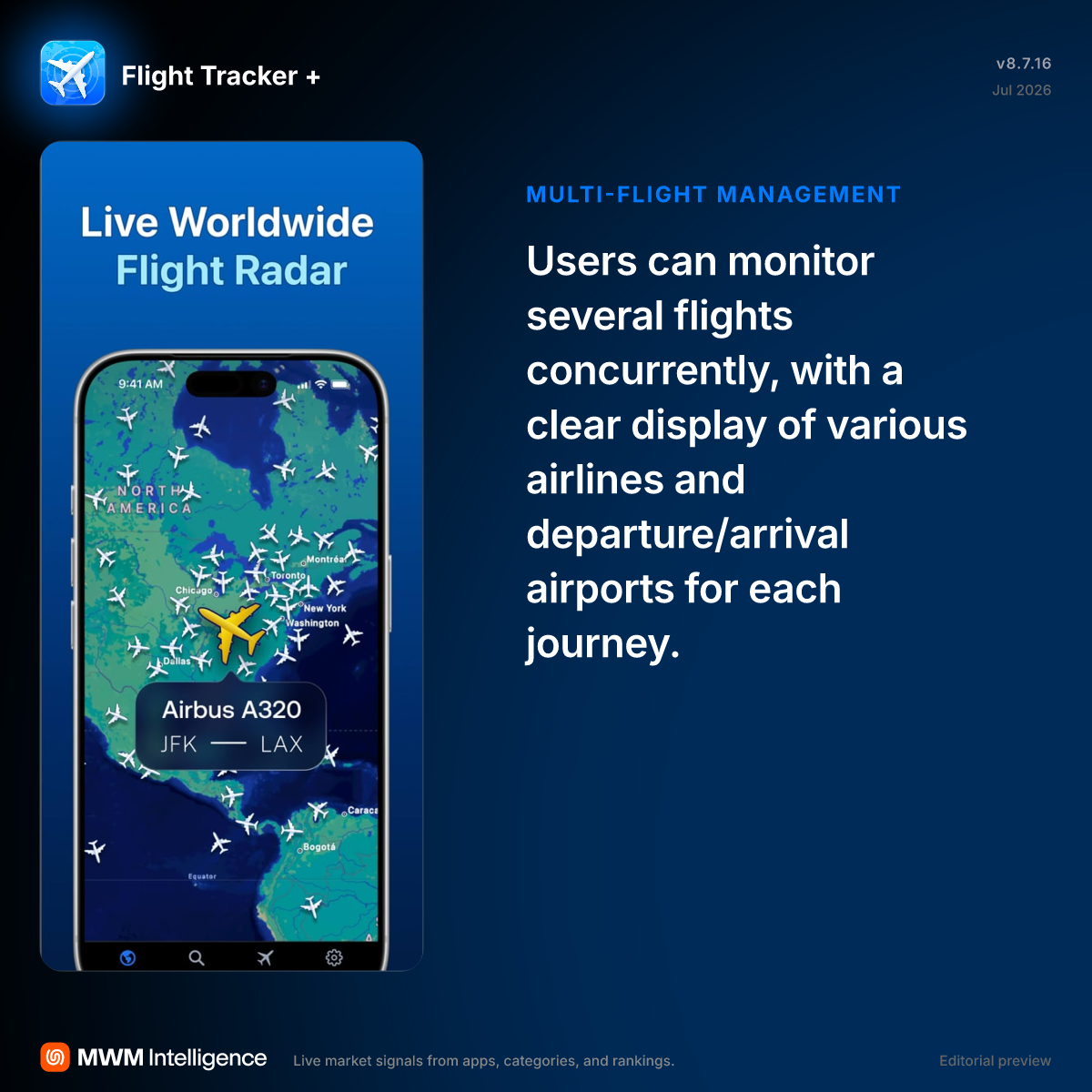 Flight Tracker + - Travel App | MWM