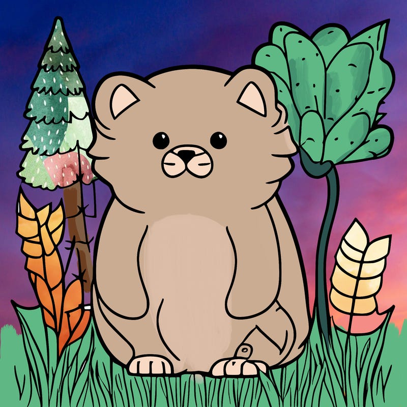 cute easy forest animal