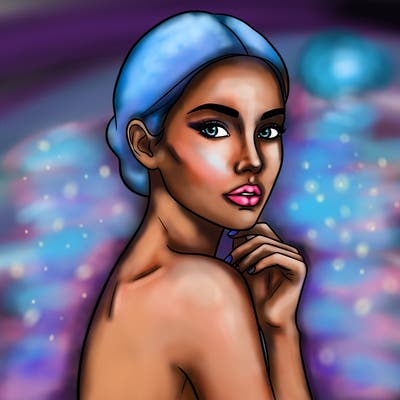 oustanding biologically perfect women posing  gorgeous  pose outlining face