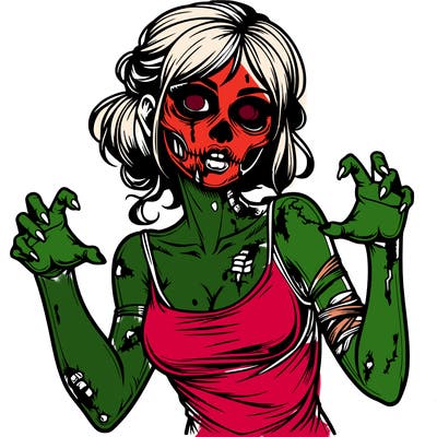 realistic zombie girl