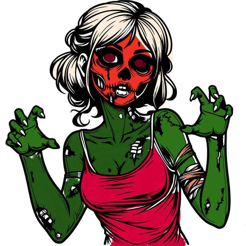 realistic zombie girl