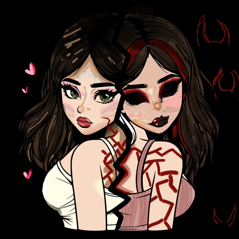 realistic girl split