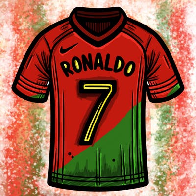 soccer jersey name ronaldo number seven