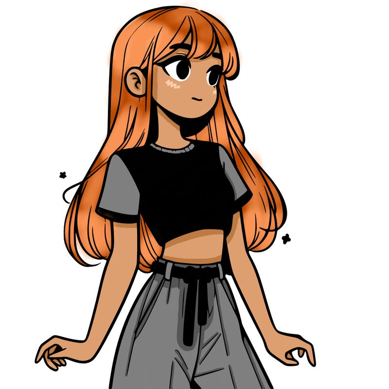 girl in a cute crop top