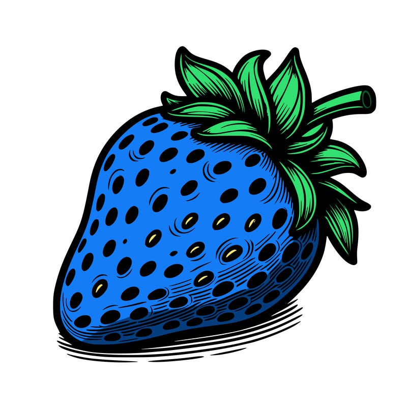 realistic strawberry