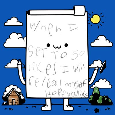 blank paper that is super big