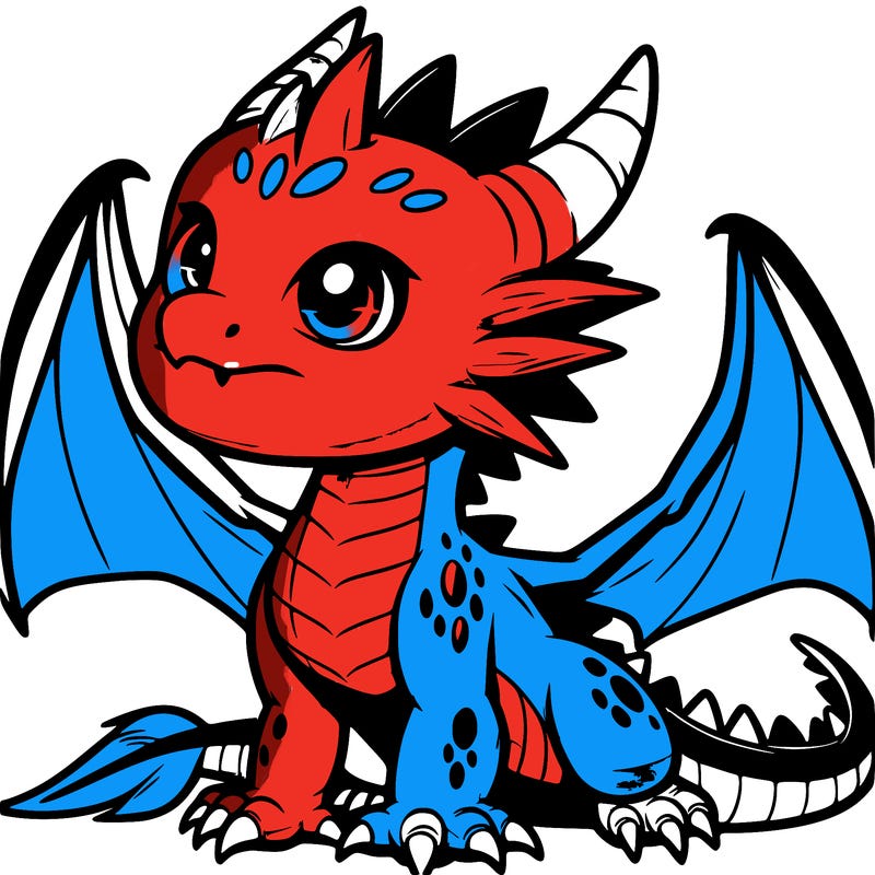 fierce baby night dragon