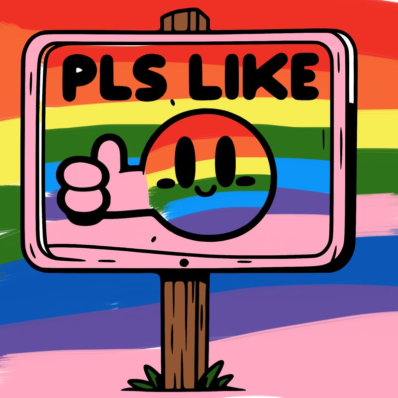 a sign with pls like on it