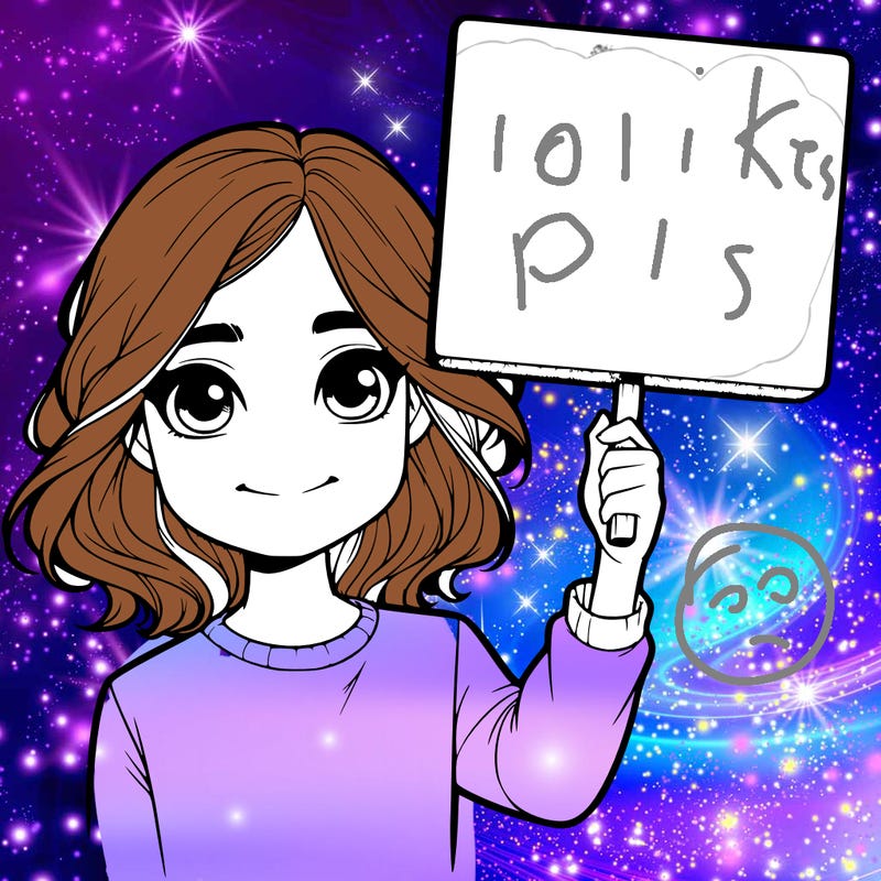 realistic girl holding up a sign