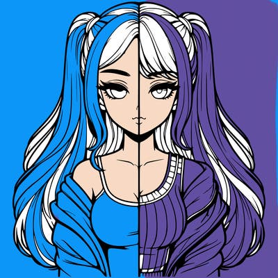 realistic girl split