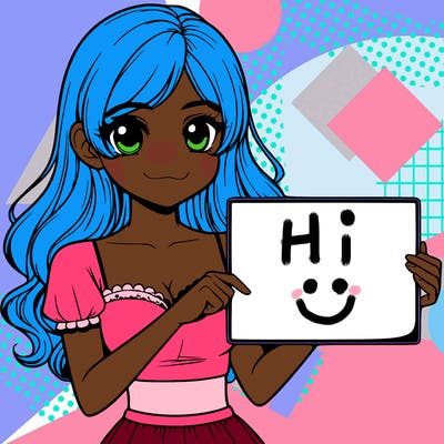 realistic pretty girl holding blank sign