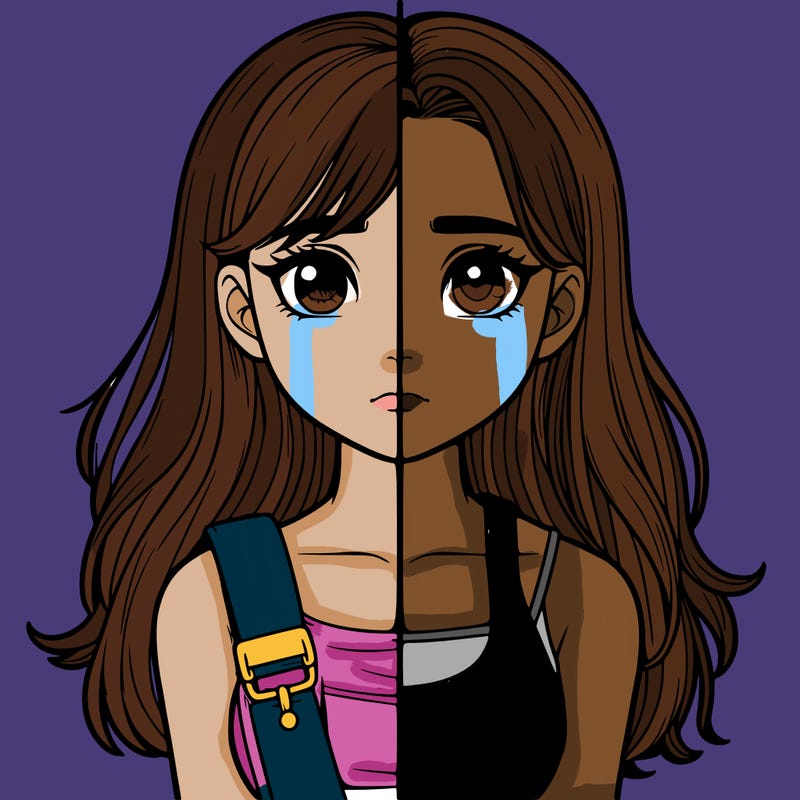 realistic girl split