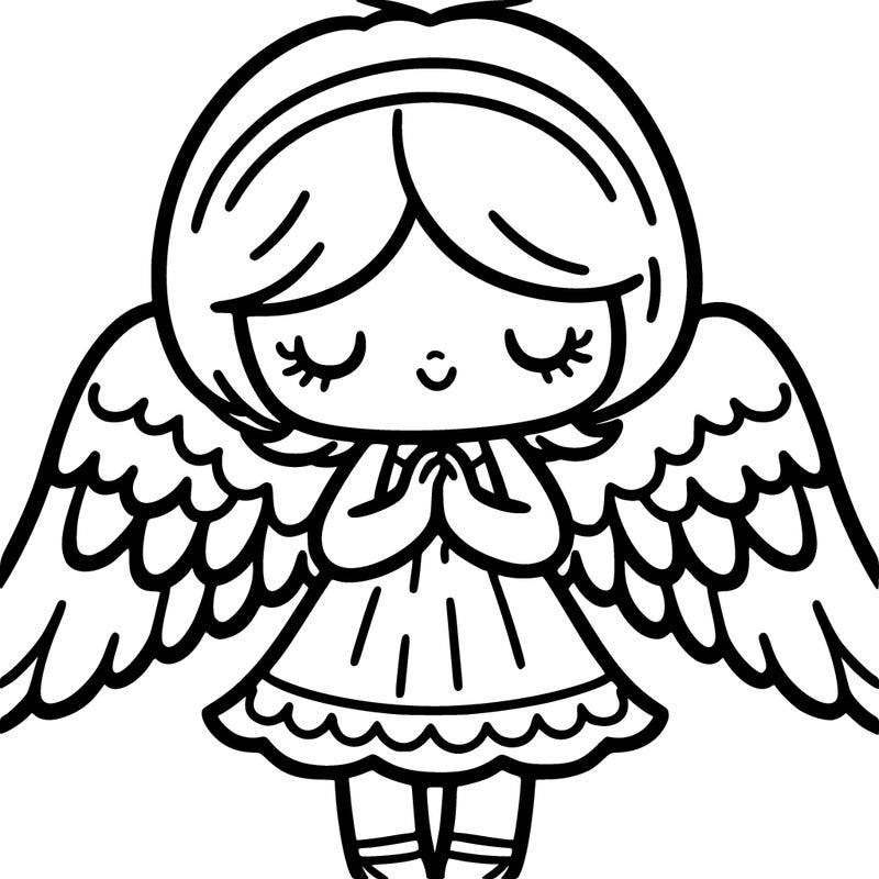 girl with angel wings