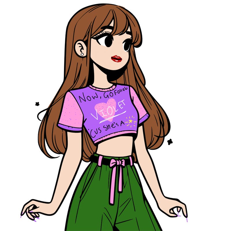 girl in a cute crop top