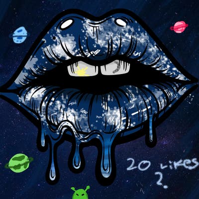 lips that look realistic and drip