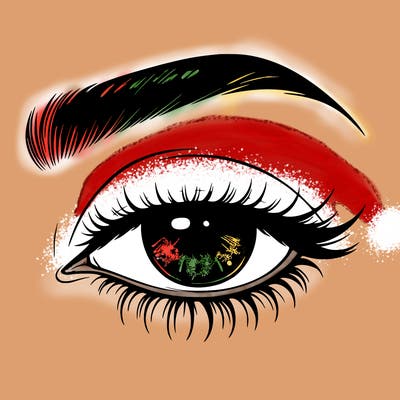 eye closed realistic