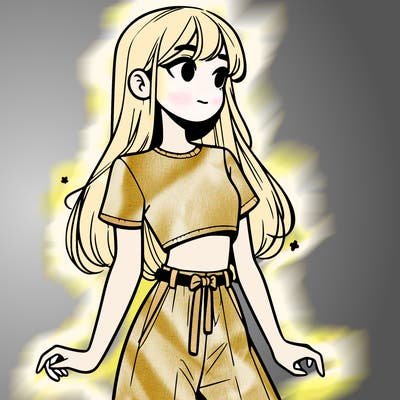 girl in a cute crop top