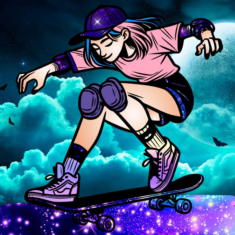 realistic skater girl