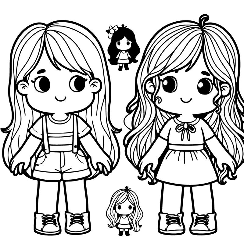 two girl but they are  totally opposite