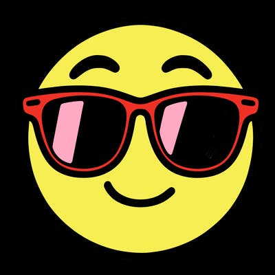 emoji with sunglasses