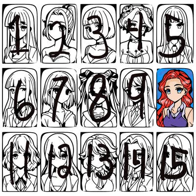 girls that look diffrent anime