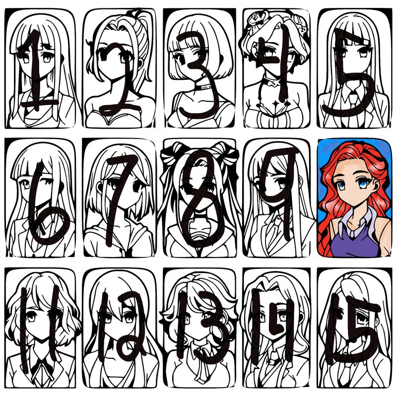 girls that look diffrent anime