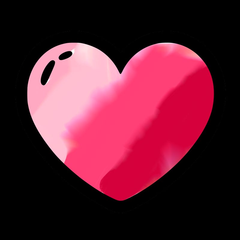 a blank heart
