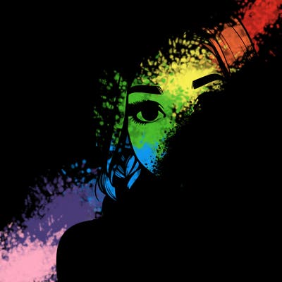 realistic girl with braids