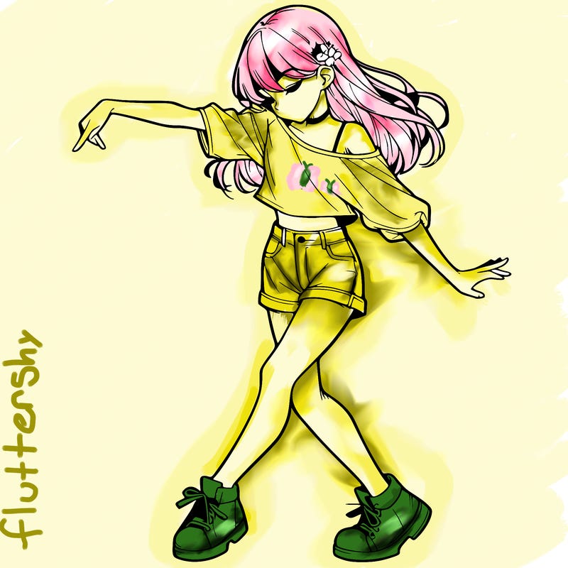 realistic girl danceing