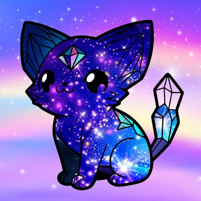 crystal kitten