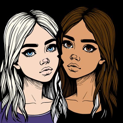 realistic girl split