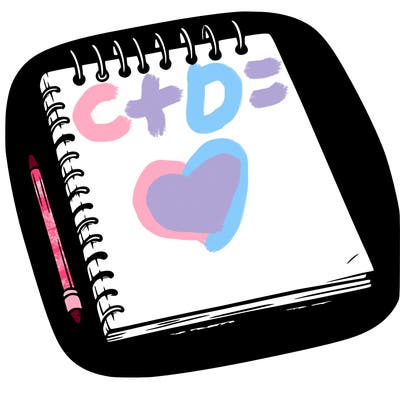 a blank sketch pad
