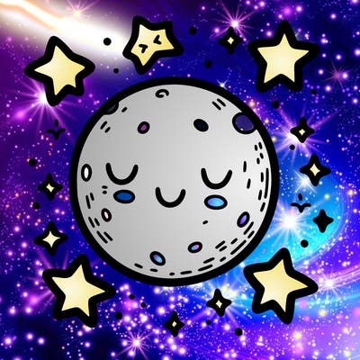 moon and stars
