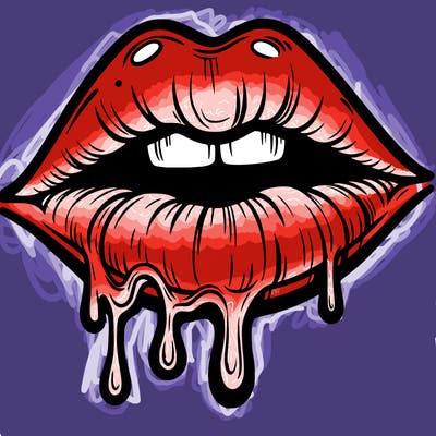 lips that look realistic and drip