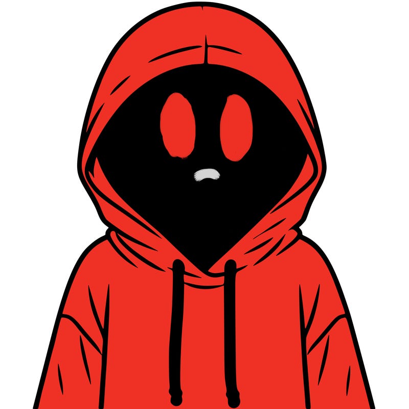 faceless girl in hoodie